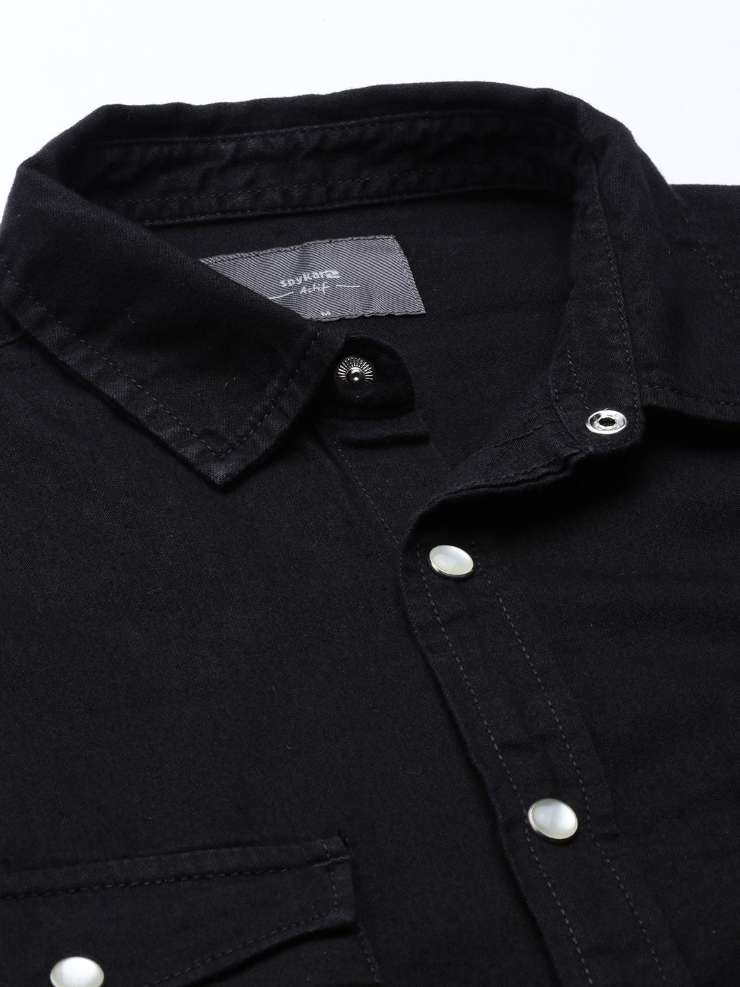 SPYKAR Men Pure Cotton Solid Opaque Casual Shirt
