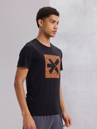HRX by Hrithik Roshan Brand Logo Print Rapid-Dry Training T-shirt