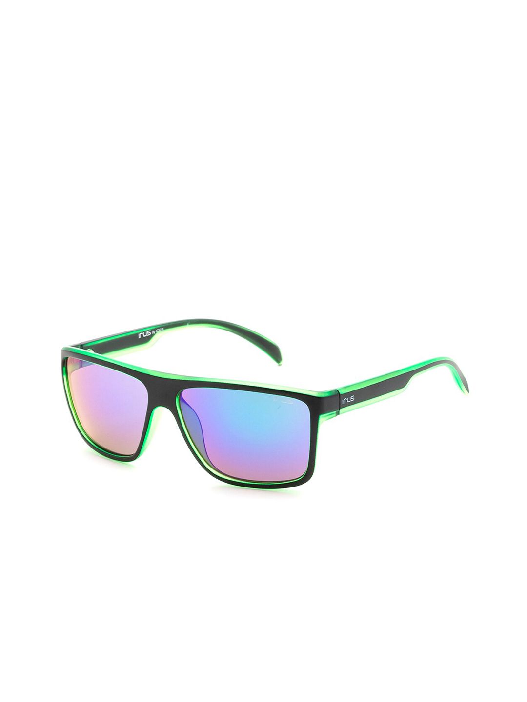 IRUS by IDEE Men Square Sunglasses with UV Protected Lens IRS1229C3SG