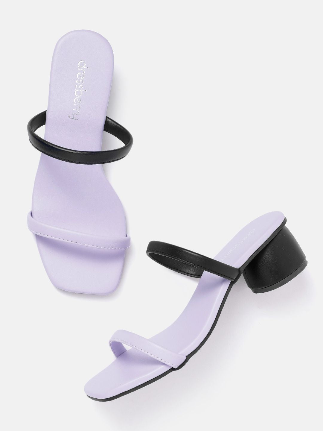 DressBerry Colourblocked Block Sandals