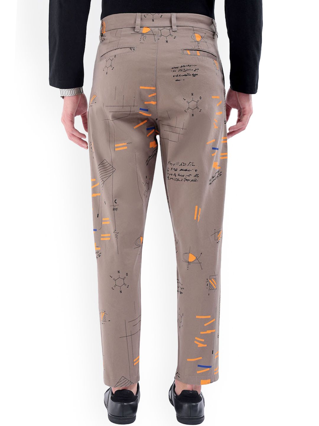The Indian Garage Co Abstract Printed Cotton Loose Fit Trouser