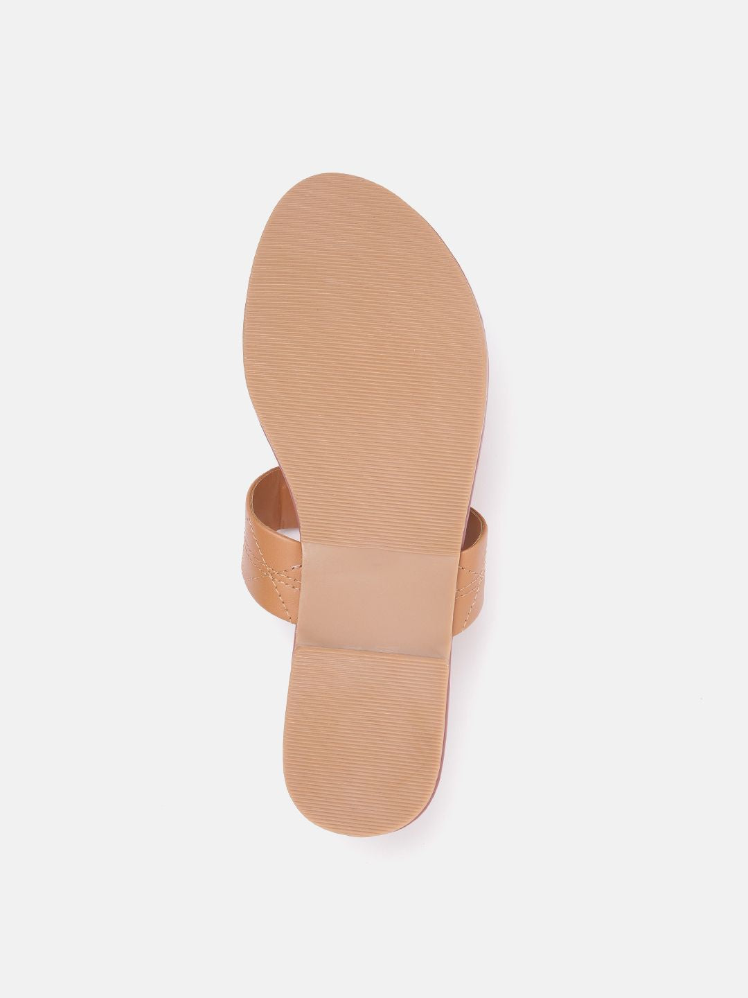 DressBerry Women Textured T-Strap Flats with Embellished Detail