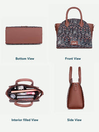 ZOUK Women Floral Printed Swagger Handheld Bag