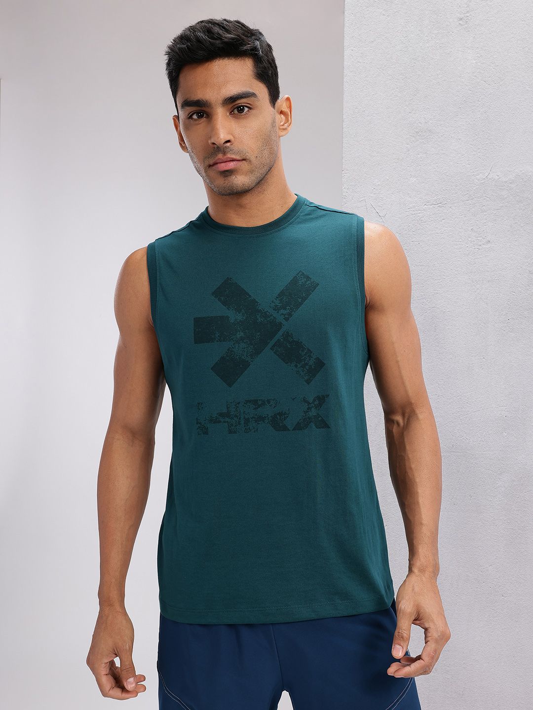 HRX by Hrithik Roshan Brand Logo Printed Sports T-shirt