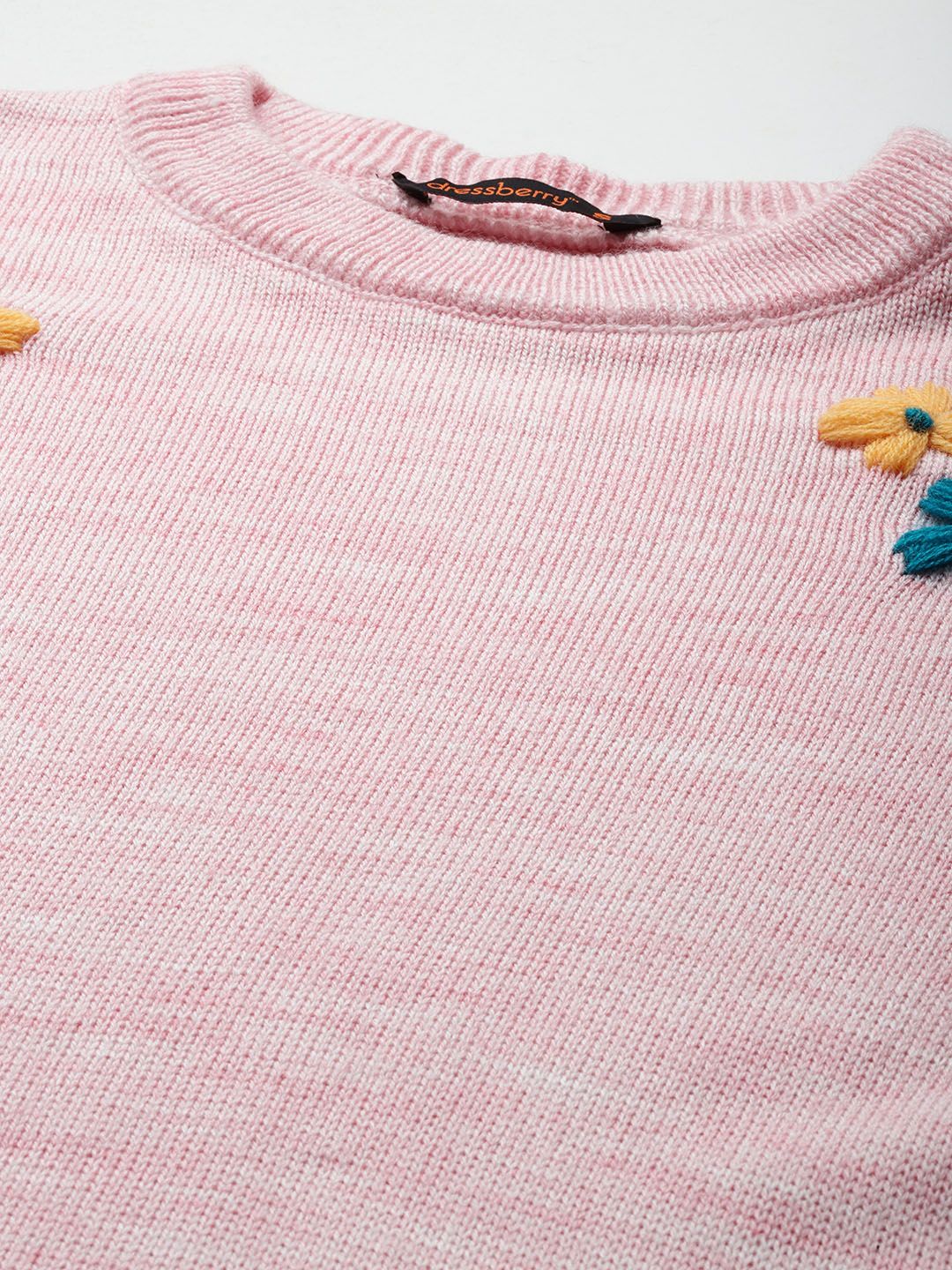 DressBerry Floral Embroidered Pullover