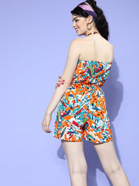 Berrylush Women Multi-Coloured Printed Vacay Attire