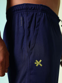 HRX by Hrithik Roshan Men Rapid-Dry Retro Brand Logo Printed Training Cargo Joggers