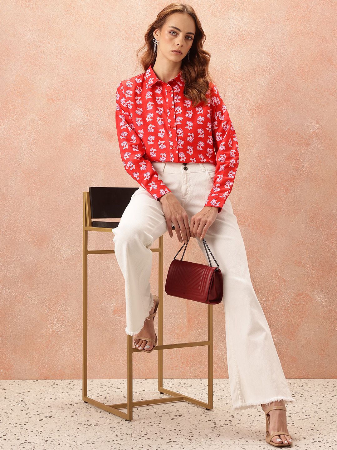 all about you Floral Printed Casual Shirt