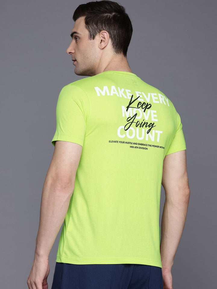 HRX by Hrithik Roshan Lifestyle Typography Print Regular T-shirt