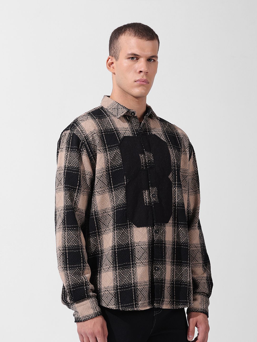 The Indian Garage Co Men Relaxed Fit Checkered Street Wear Shirt