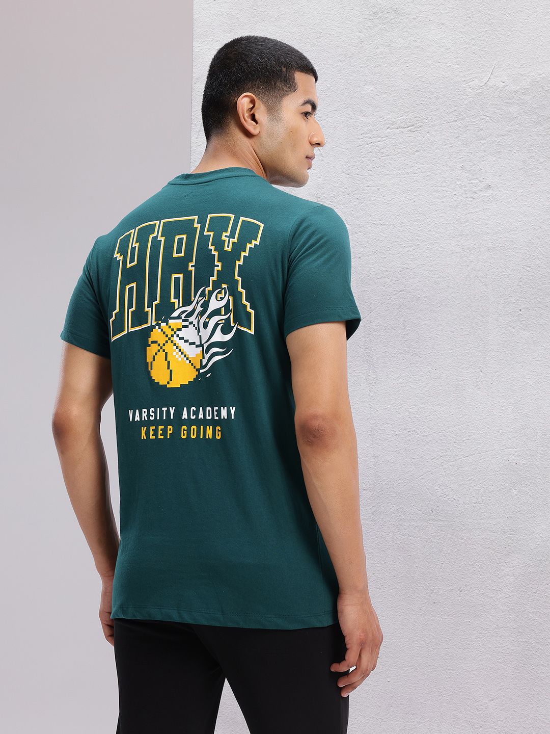 HRX by Hrithik Roshan Brand Logo Printed Lifestyle T-shirt