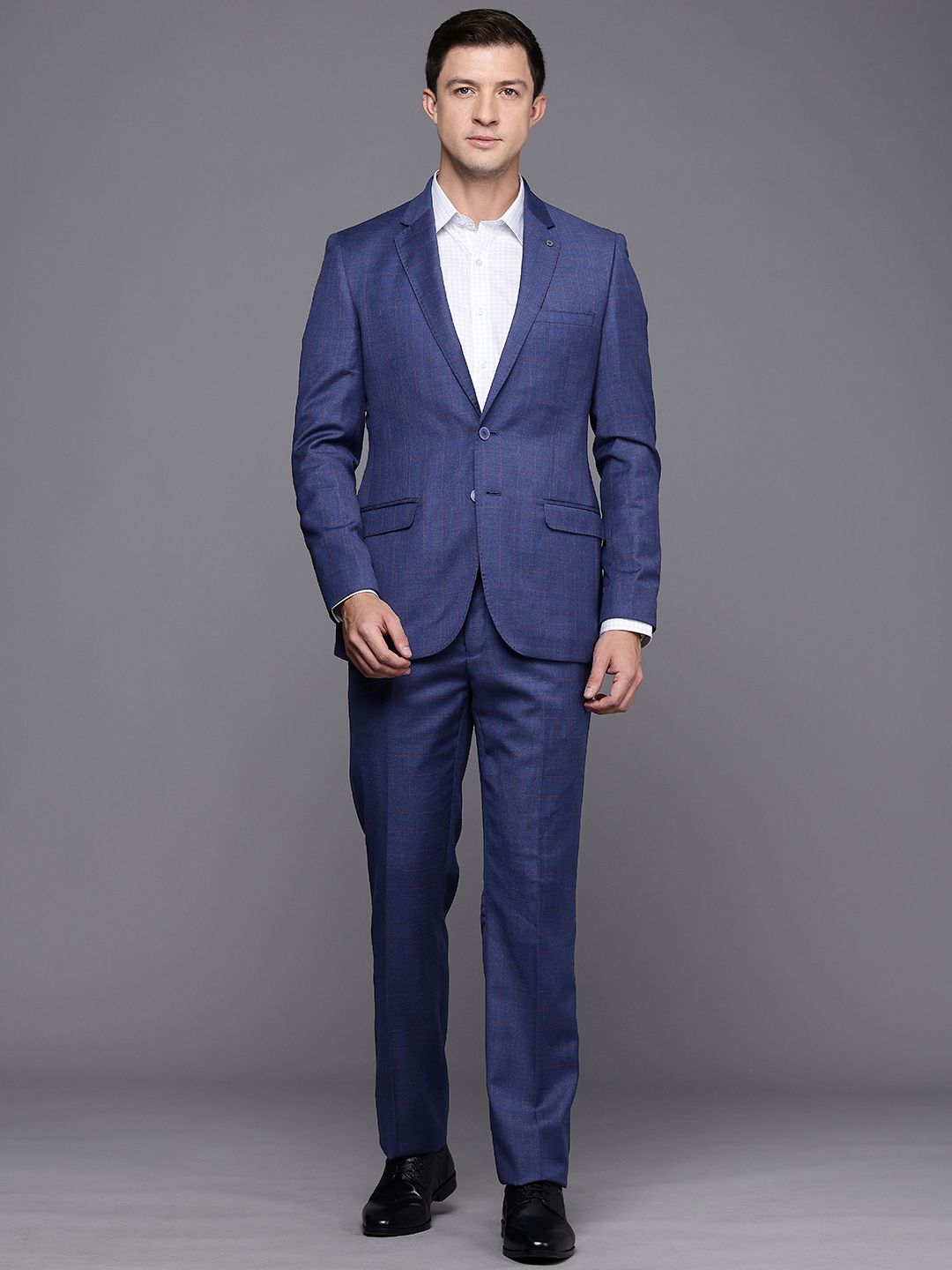 Raymond Self Design Contemporary Fit 2 Piece Formal Suit