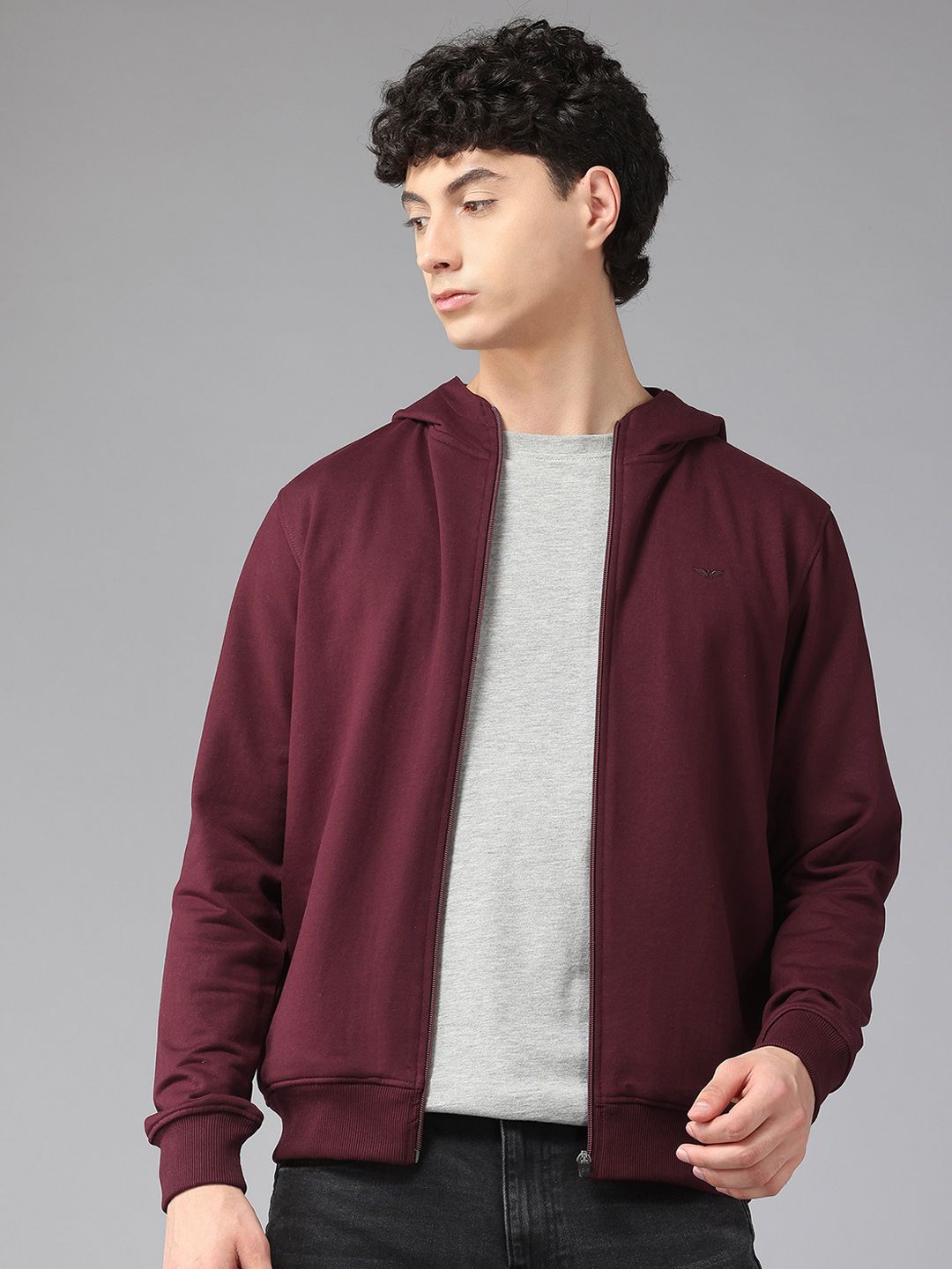 Park Avenue Slim Fit Hooded Sweatshirt