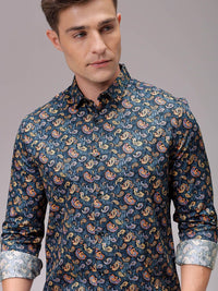 The Indian Garage Co Men Slim Fit Floral Opaque Printed Casual Shirt