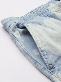 Lelaki Garage Co India memudar seluar pendek denim