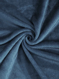 KLOTTHE Turquoise Blue 300 TC Woolen Single Bedsheet With Pillow Cover