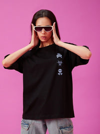 Bewakoof Typography Print Oversized T-shirt