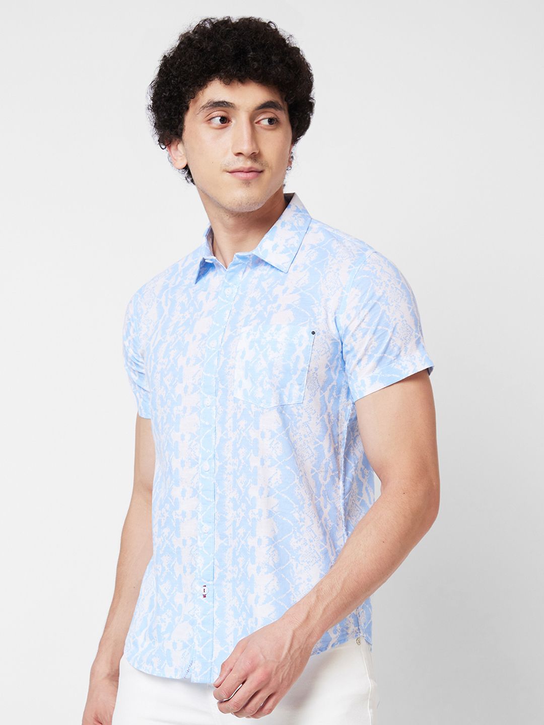 SPYKAR Floral Printed Cotton Shirt