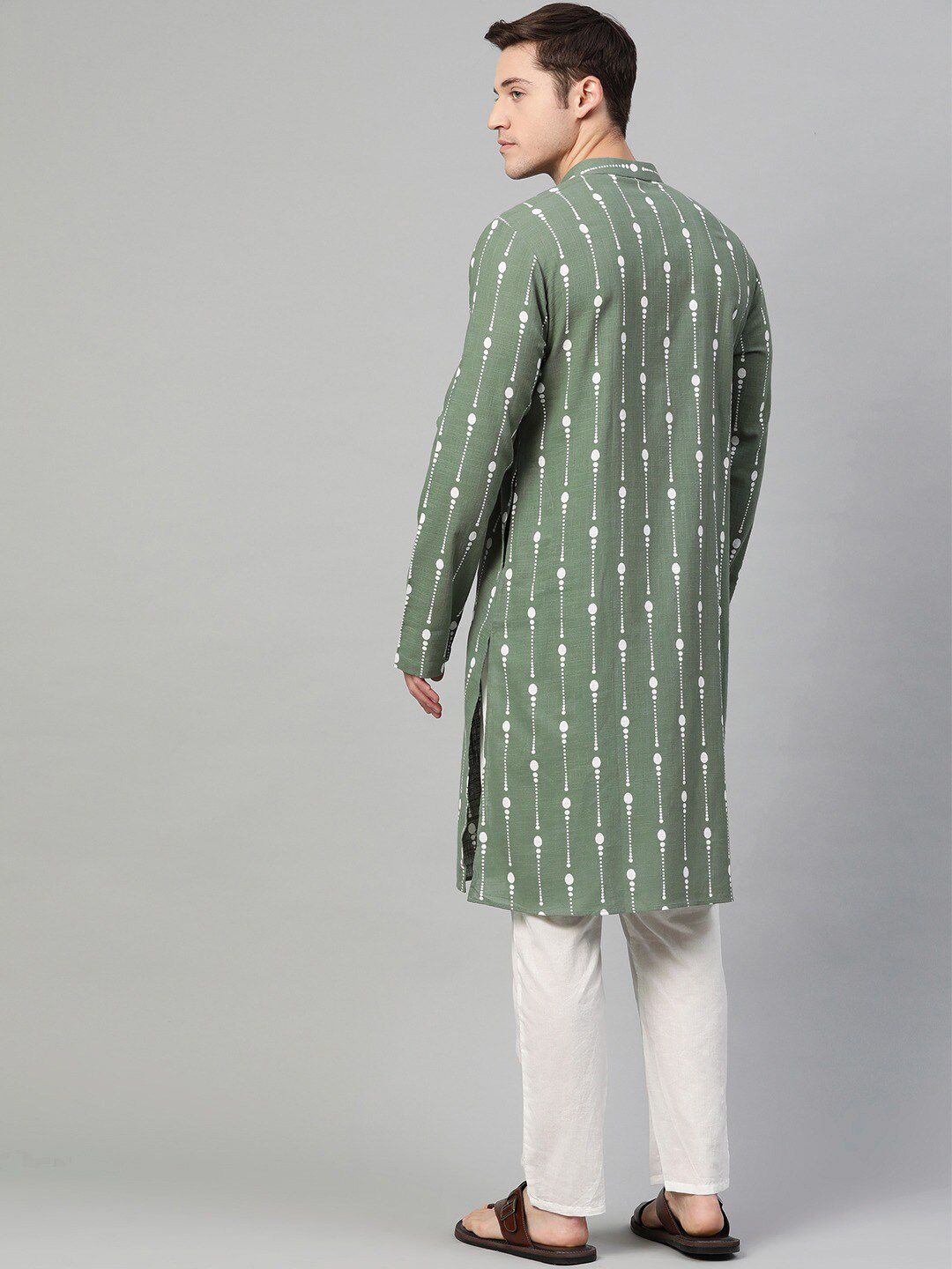 See Designs Men Ethnic Motifs Printed Pure Cotton Kurta With Pyjamas