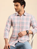 Being Human Tartan Checked Slim Fit Opaque Pure Cotton Casual Shirt