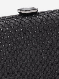 Lino Perros Women Embellished Box Clutch with Glittery Effect