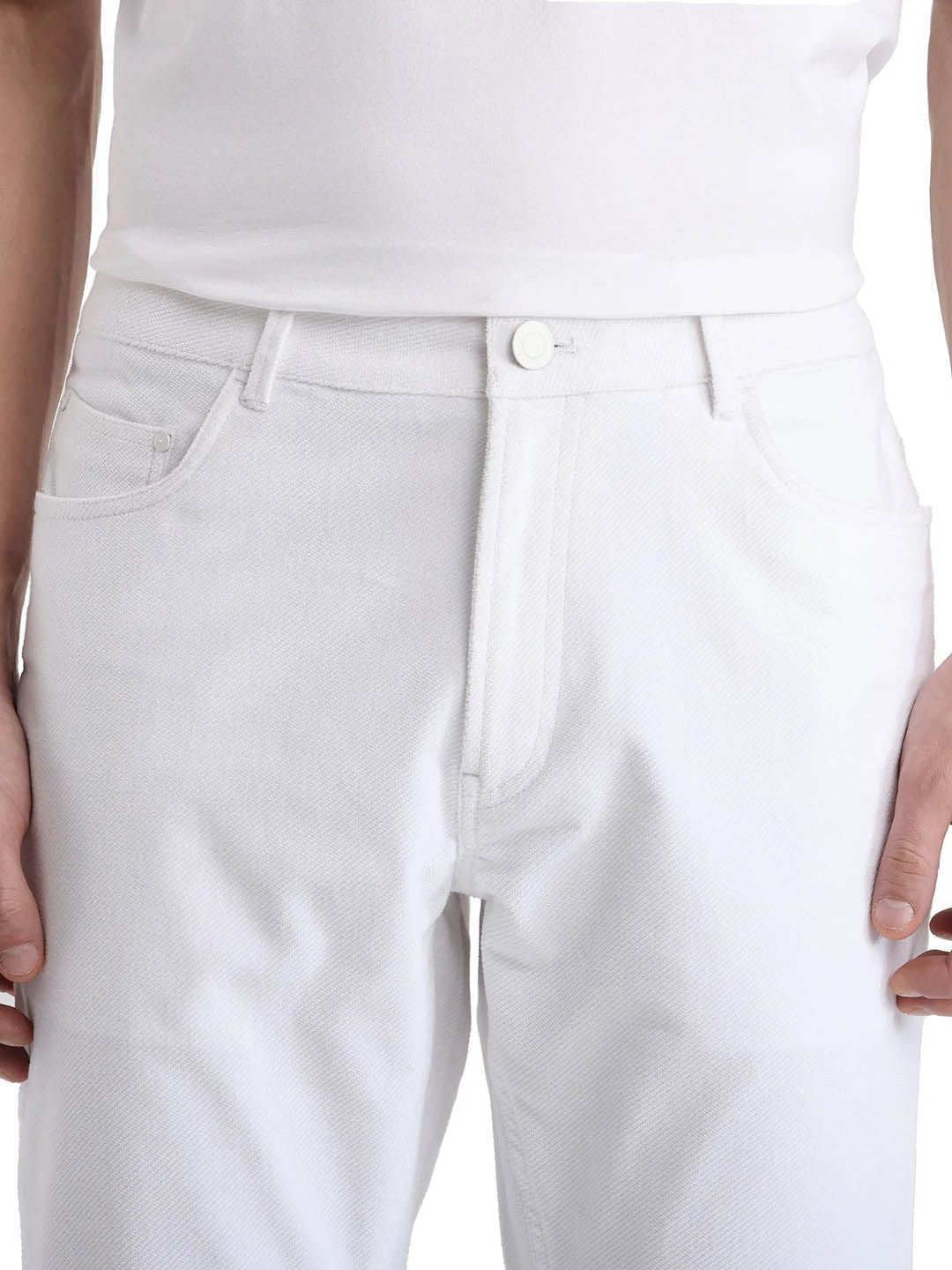 RARE RABBIT Men Tailored Mid-Rise Chinos Trousers