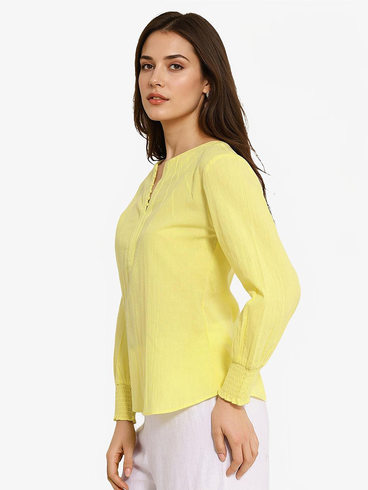 RAREISM Round Neck Cotton Top