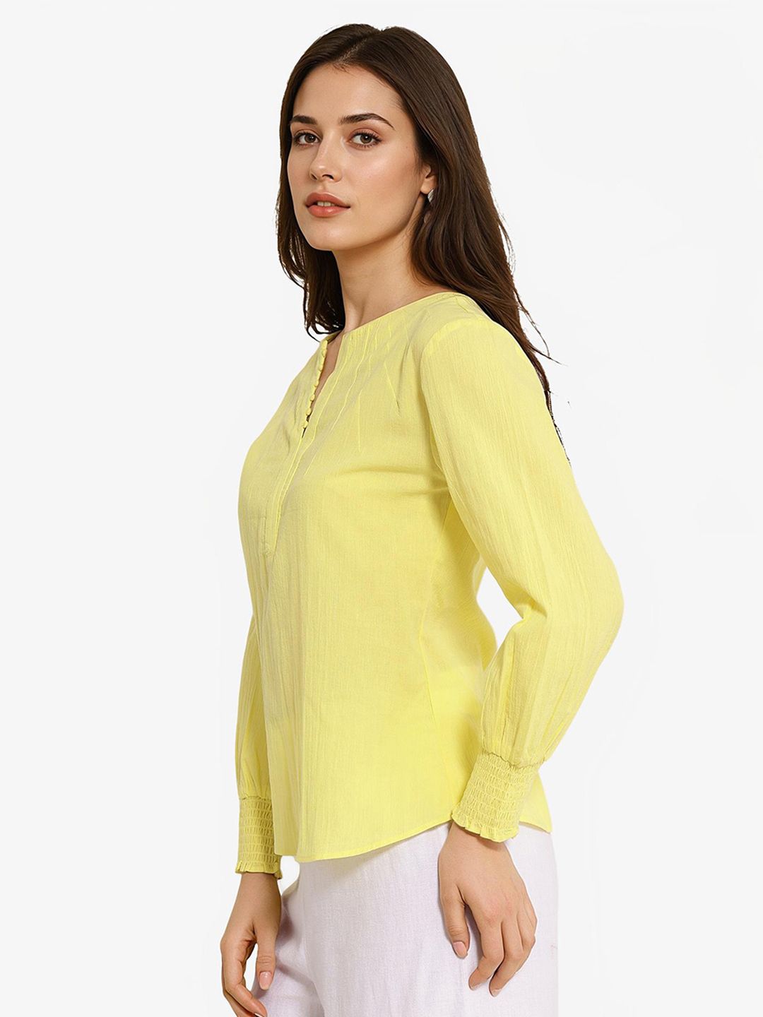 RAREISM Round Neck Cotton Top
