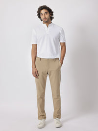 RARE RABBIT Men Barrie Mandarin Collar Cotton Slim Fit T-Shirt