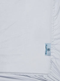 KLOTTHE Grey 300 TC Fitted Single Bedsheet & Pillow Covers