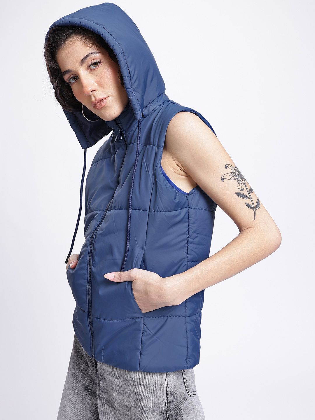 DressBerry Feminine Fit Padded Gilet Jacket