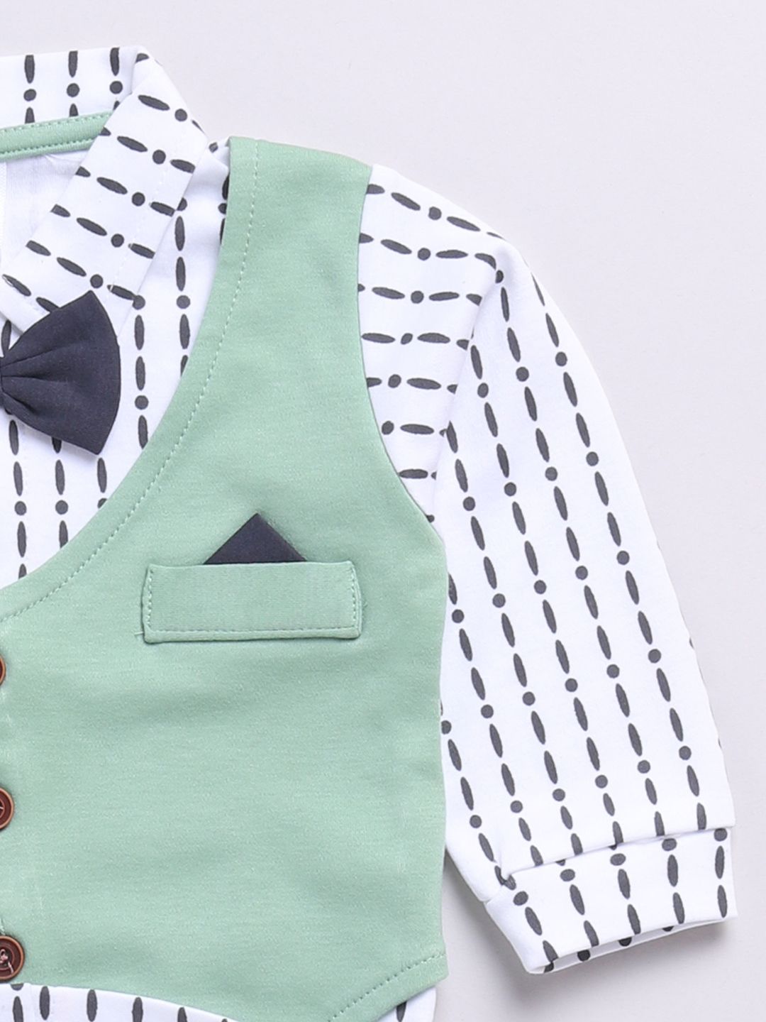 Moms Love Infant Boys Printed Pure Cotton Shirt with Joggers
