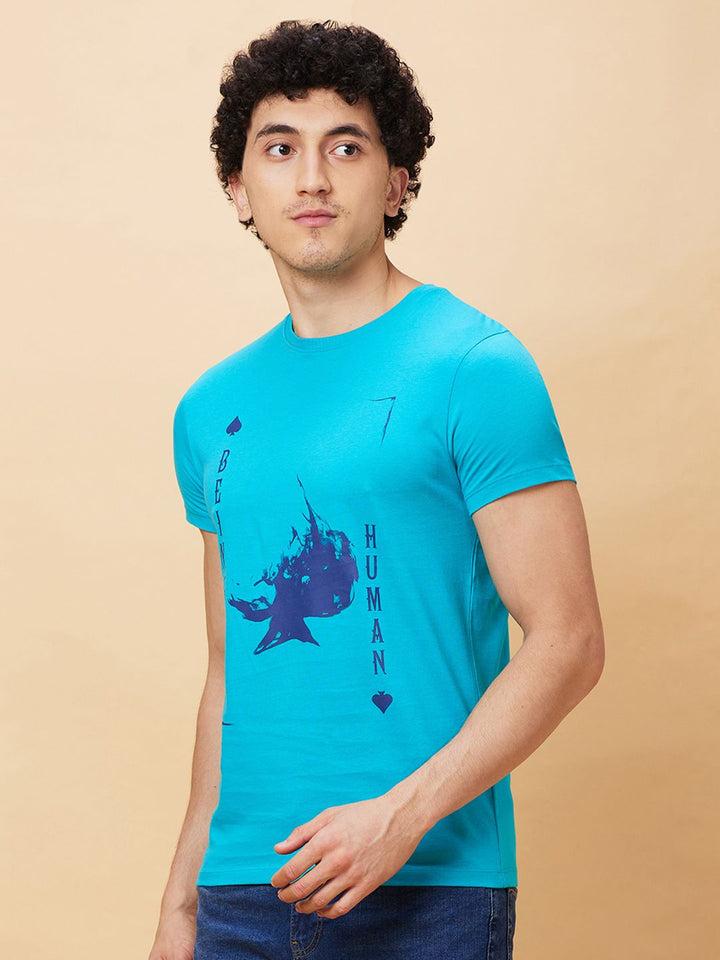 Being Human Printed Pure Cotton T-shirt