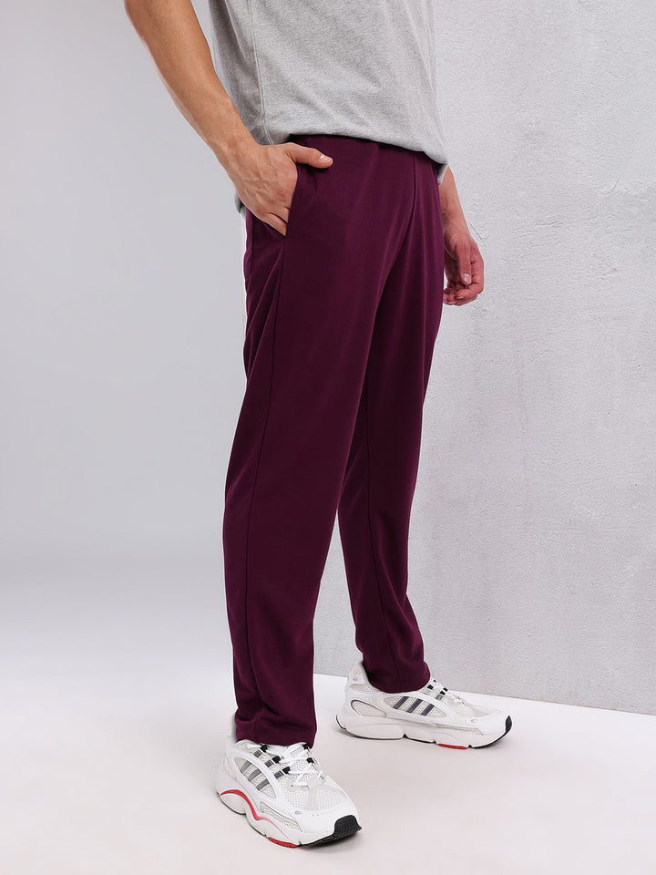 HRX by Hrithik Roshan Men Typography Printed Detail Mid-Rise Lifestyle Track Pants