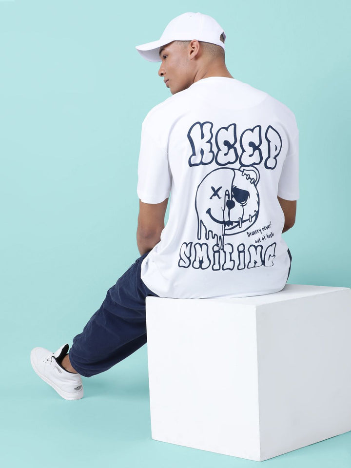Bene Kleed Men Pure Cotton Graphic Oversized T-Shirt