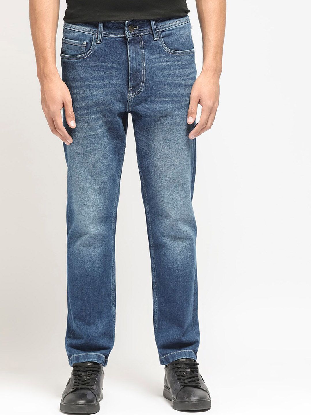 RARE RABBIT Men Polin Regular Fit Cotton Jeans