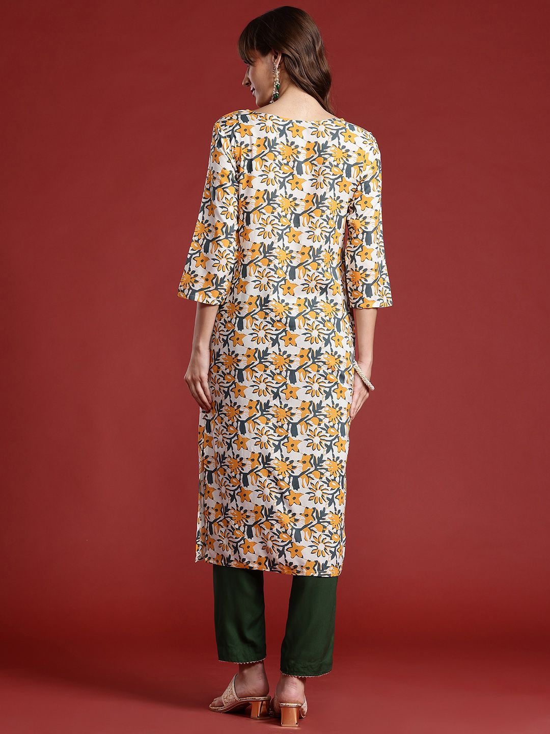 Anouk Floral Printed Kurta