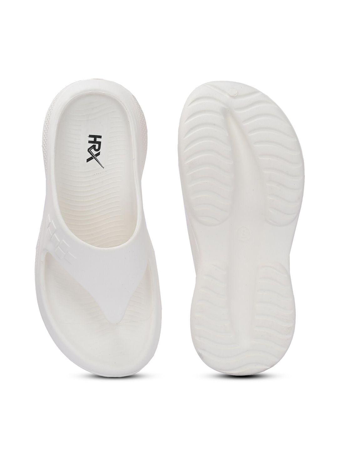 HRX by Hrithik Roshan Men Off White Thong Flip-Flops