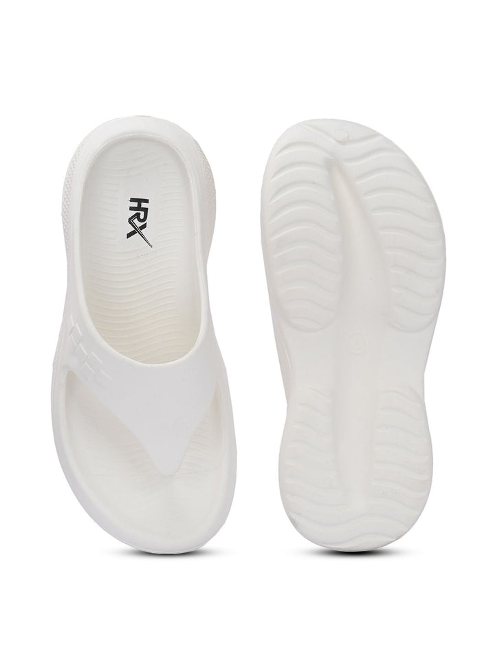 HRX by Hrithik Roshan Men Off White Thong Flip-Flops