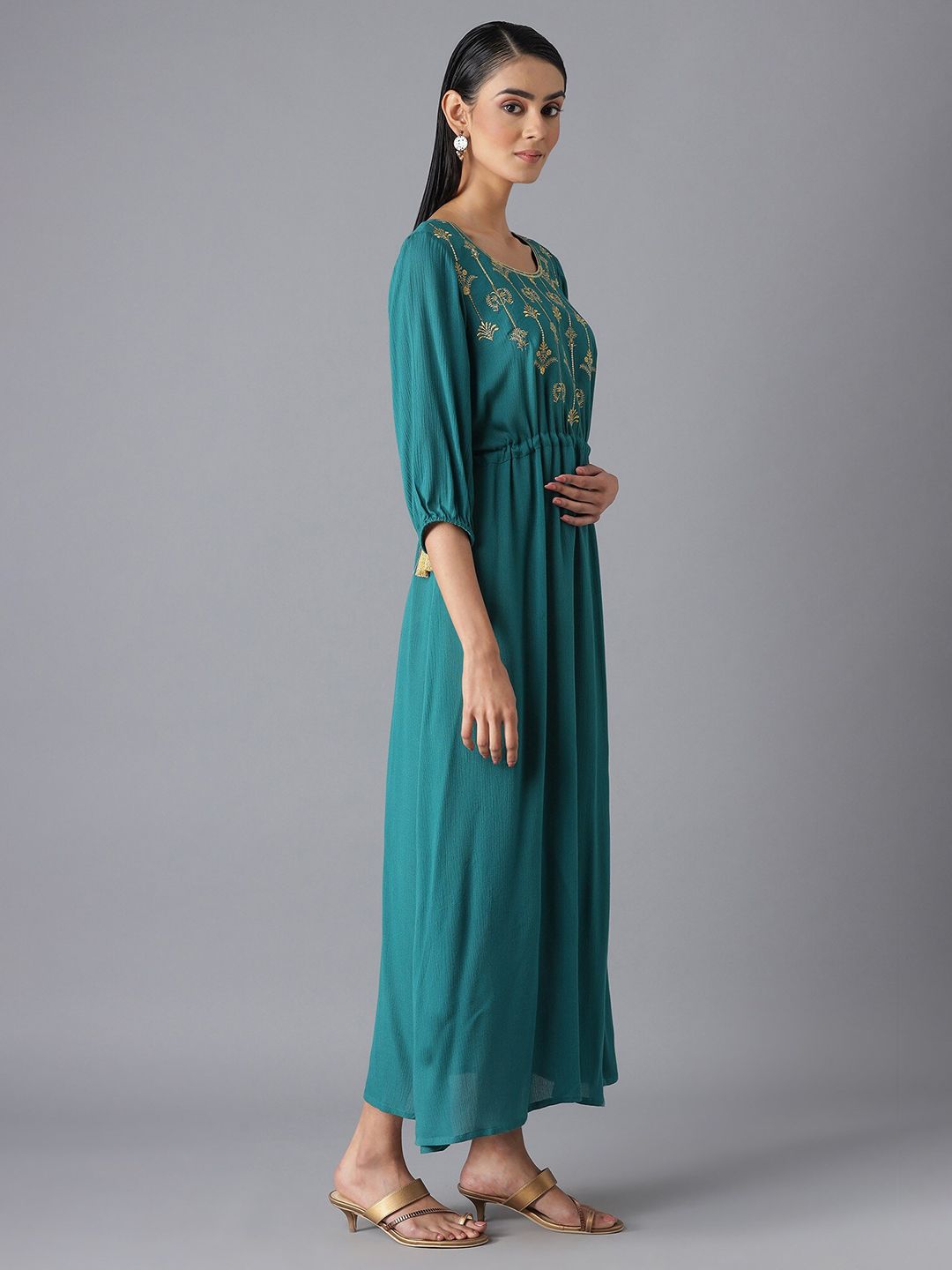 AURELIA Festive Floral Print Dress