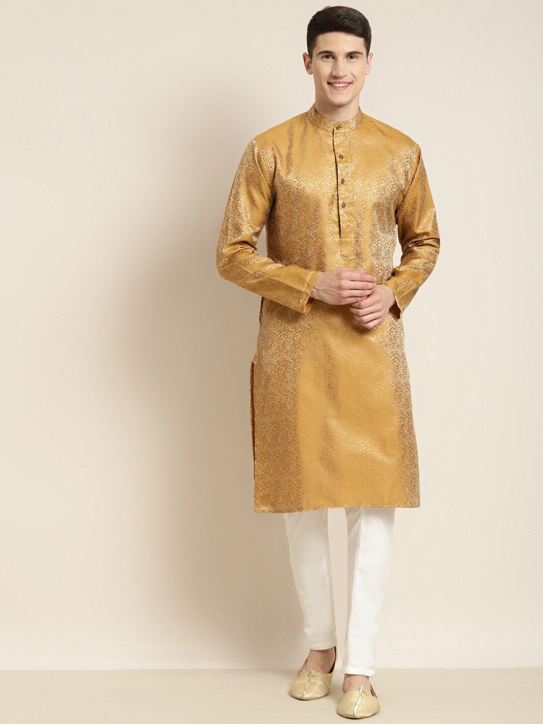 SOJANYA Motif Etnik Tenunan Rekaan Kurta Biasa Dengan Piyama