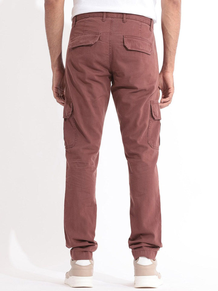 RARE RABBIT Men Inbuil Slim Fit Mid-Rise Plain Cotton Joggers