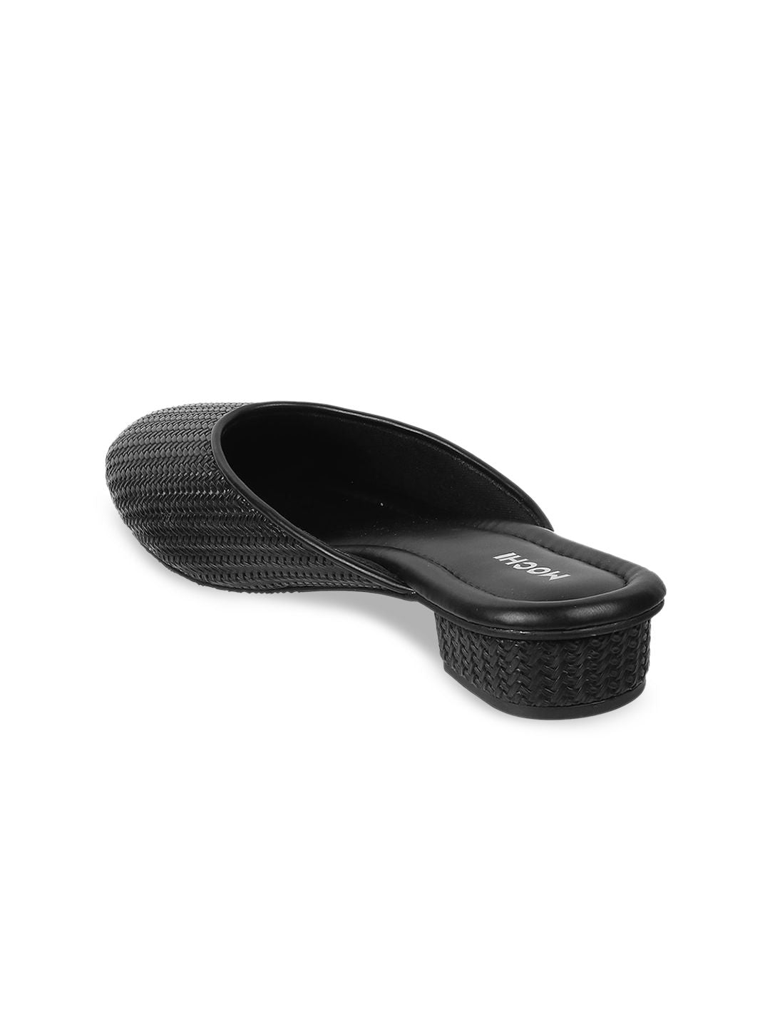 Mochi Textured Open Back Mule Heels