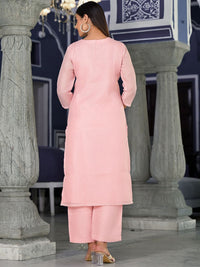 Varanga Ethnic Motifs Embroidered Regular Thread Work Kurta with Trousers & Dupatta