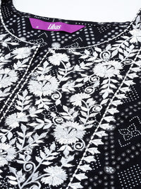 Libas Bandhani Yoke Design Thread Work Kurta