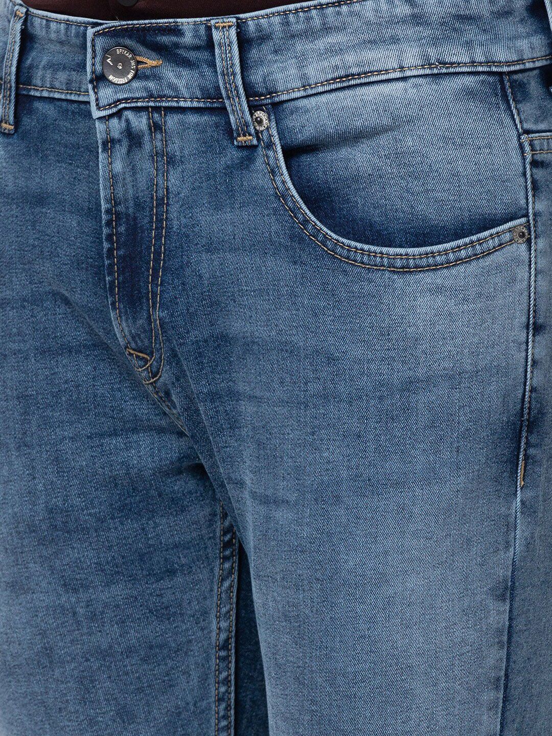 SPYKAR Men Blue Tapered Fit Heavy Fade Stretchable Cotton Jeans