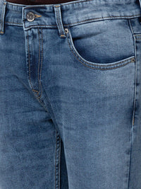 SPYKAR Men Blue Tapered Fit Heavy Fade Stretchable Cotton Jeans