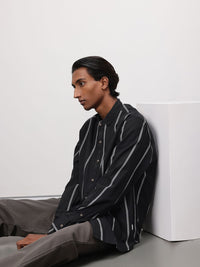 ether 365 Essentials Pure Cotton Striped Casual Shirt