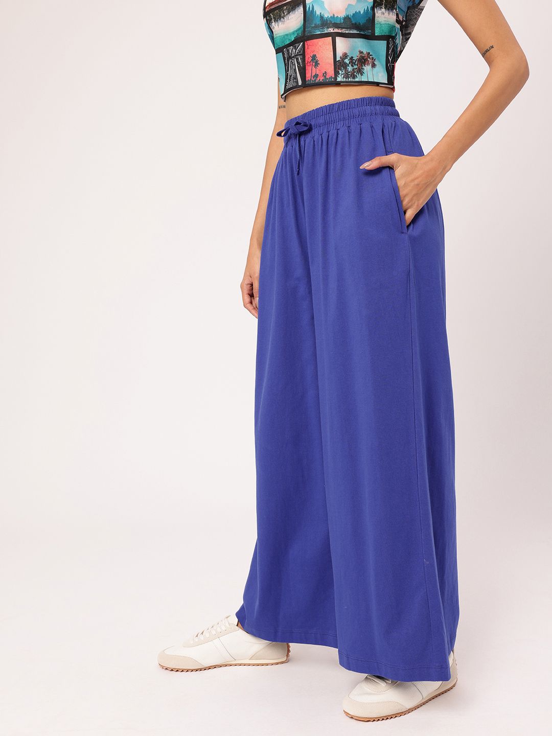 Minimalist Street Chic Wide Leg Trousers