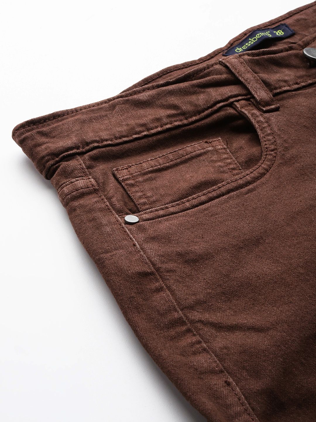 DressBerry Women Straight Fit Coloured Jeans